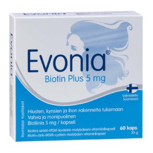Evonia Biotin Plus, 60 caps.