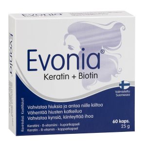 Evonia Keratin+Biotin, 60 caps.
