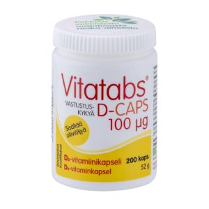 Vitatabs® D-Caps 100 µg, 200 caps.
