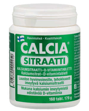 Calcia® Sitraatti, 160 tabl.
