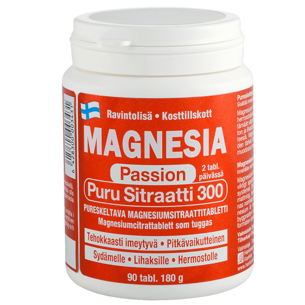 Magnesia Passion Puru Sitraatti 300, 90 tabl.