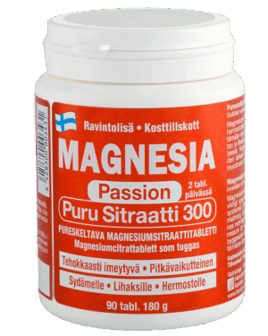 Magnesia Passion Puru Sitraatti 300, 90 tabl.