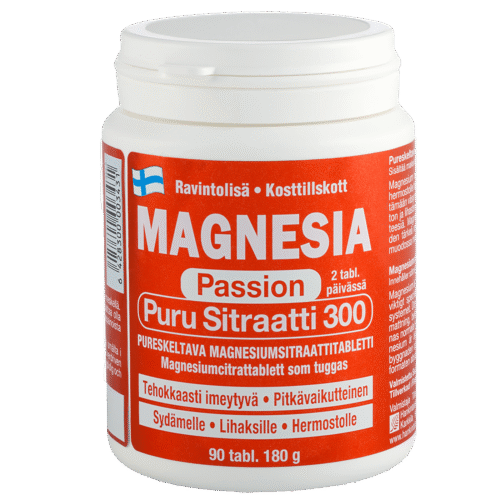 Magnesia Passion Puru Sitraatti 300, 90 tabl.