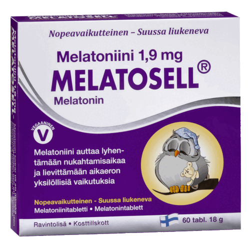 Melatosell® Melatoniini 1,9 mg, 60 tabl.
