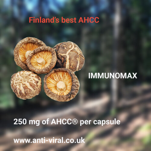 芬兰汉诺金Immunomax AHCC 极地虫草80粒葡聚糖担子菌