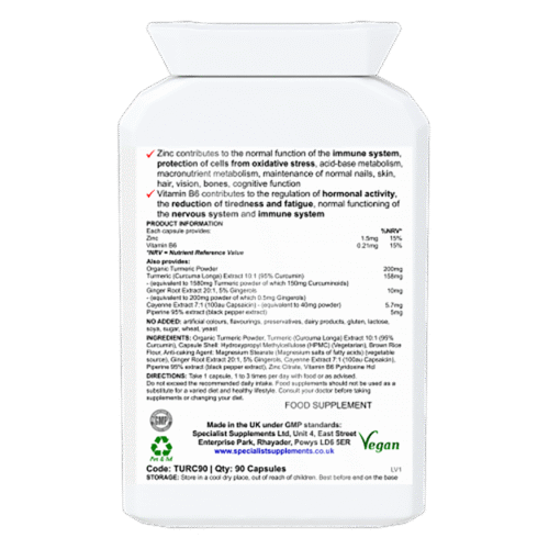Turmeric Immune support, 90 caps.