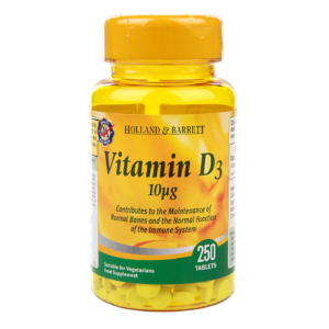 Vitamin D3 250 Tablets 10ug
