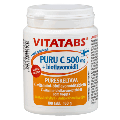 Vitatabs® Puru C 500 mg + bioflavonoids, 100 tabl.