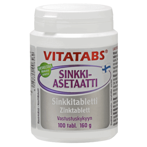 Vitatabs® Zinc acetate, 100 tabl.