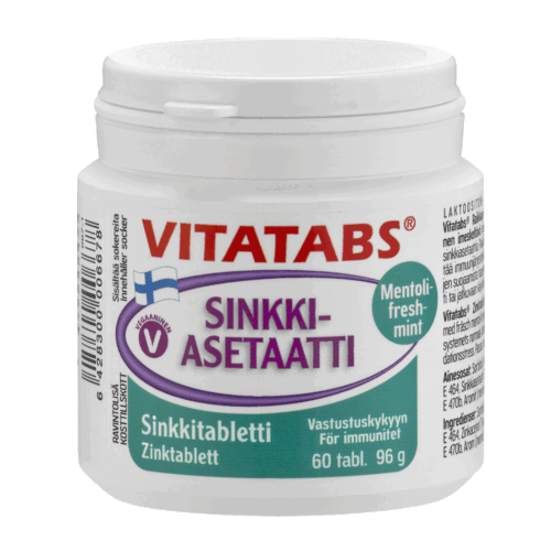 Vitatabs ® Zinc acetate menthol-freshmint, 60 tabl.