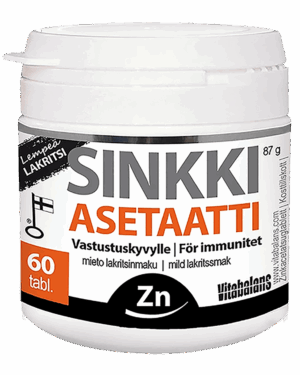Zinc acetate-Liquorice, 60 tabl.