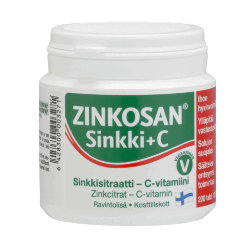 Zinkosan® Sinkki+C, 120/200 tabl.