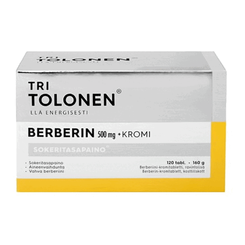 Berberine 500mg with Chromium, 120 tabl.