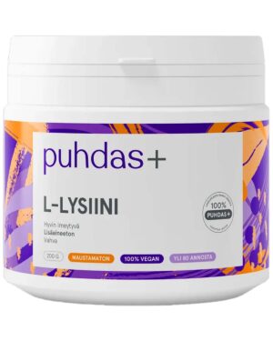 L-lysine 200 g Puhdas+