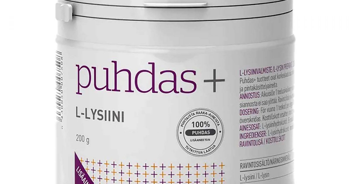Llysine powder, 200g Nordic Immunity Supplements