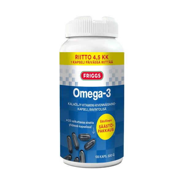 Omega3 vitamins minerals, 135 caps. Nordic Immunity Supplements