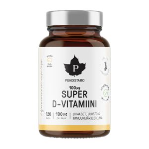 Super vitamin D 100 µg, 120 caps.