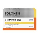 Tolonen vitamin D 50mkg, 60 caps.