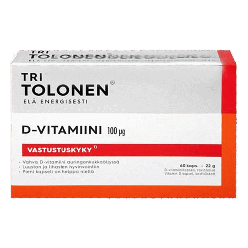 Vitamin D 100µg, 60 caps.