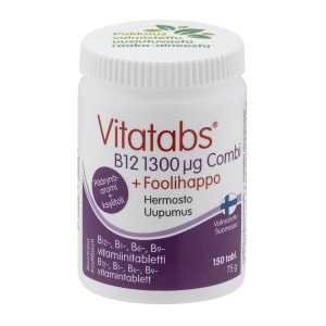 Vitatabs® B12 1300 µg Combi + Folic acid, 150 tabl.