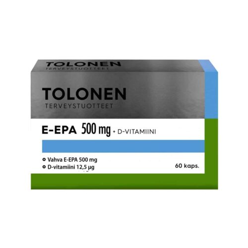 E-EPA 500mg + vitamin D, 40 caps.