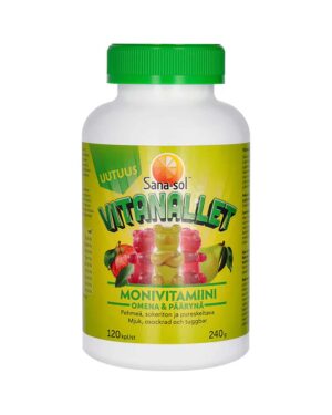 Vitanallet multivitamins pear apple taste gummies