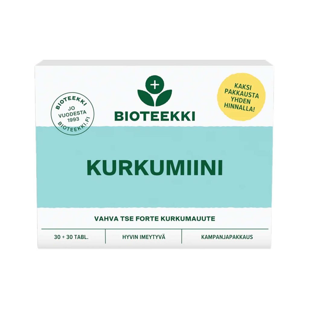Curcumin turmeric Bioteekki supplement