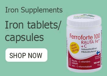 Iron tablets capsules
