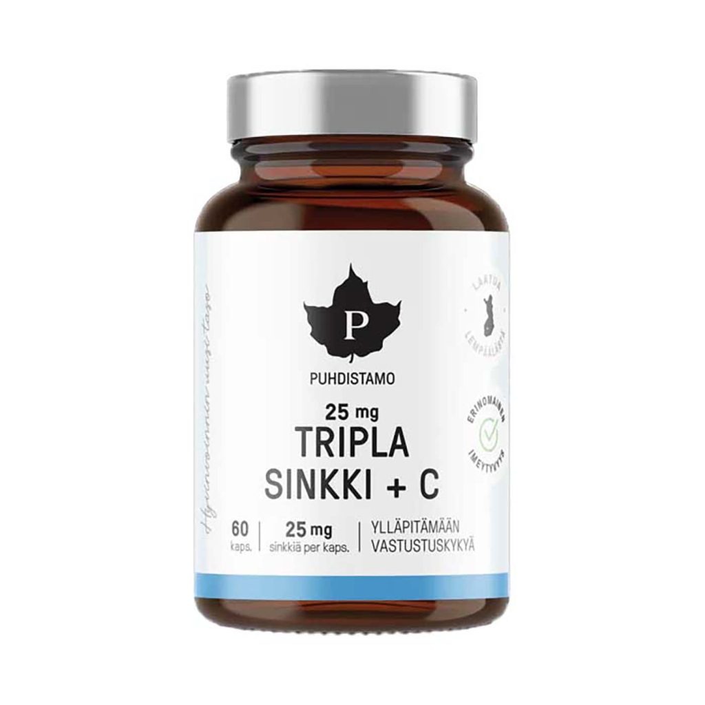 Triple zinc supplement for a better absorption.
