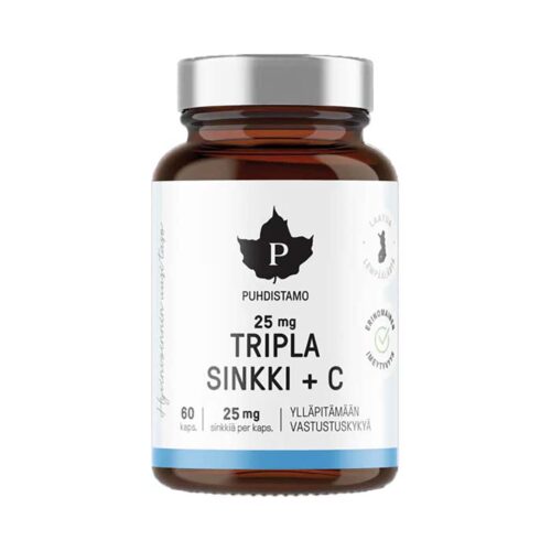 Triple zinc supplement for a better absorption.