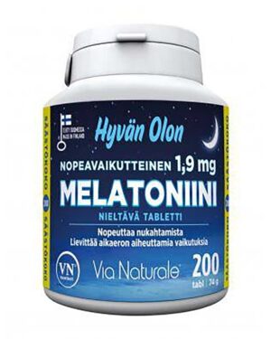 Fast acting melatonin 1,9 mg
