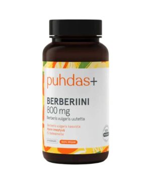 Berberin 800 mg, Puhdas+ supplement