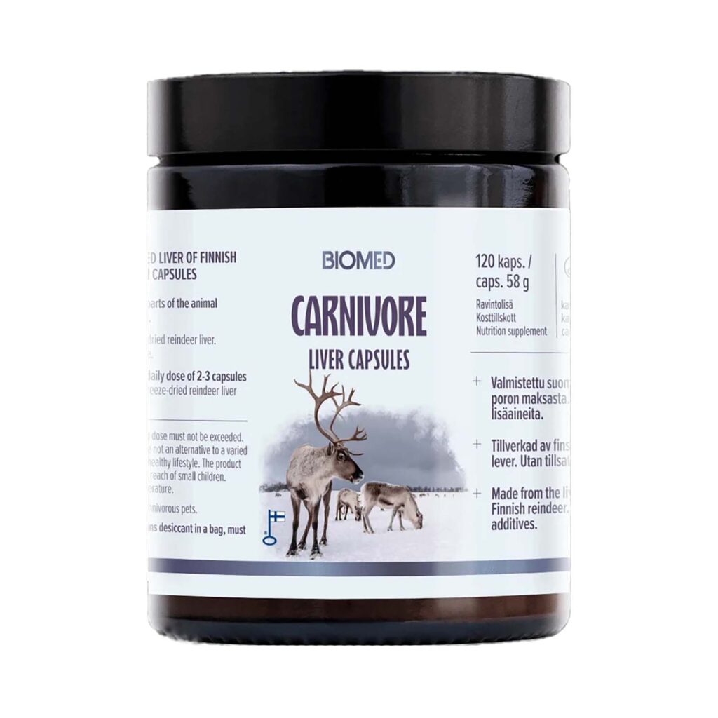 Carnivore Reindeer liver capsules